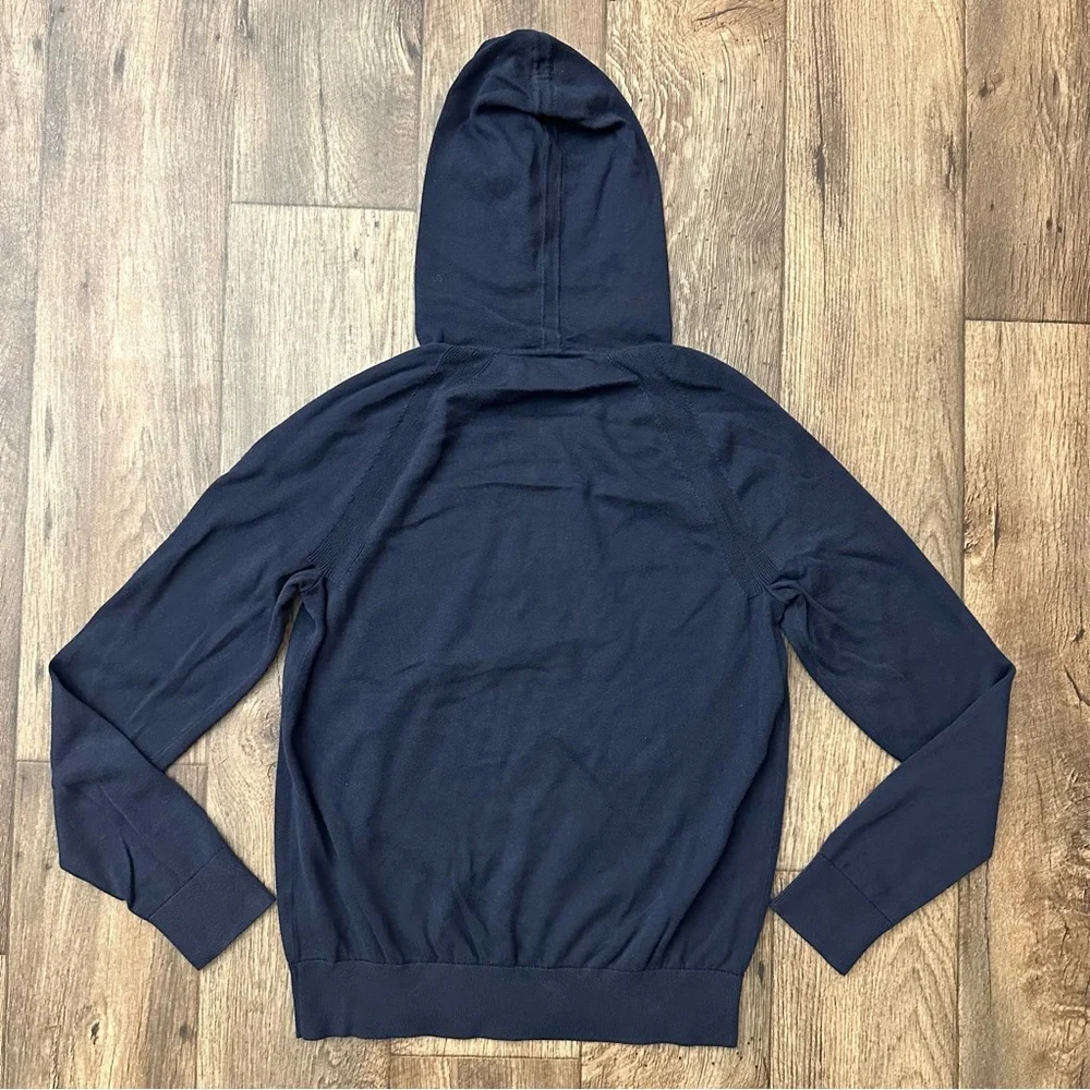Banana Republic Cotton Lightweight Hooded Sweatshirt Hoodie Men’s Sz S Navy Blue